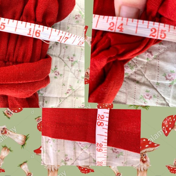 Brick red paperbag button down skirt - Picture 5 of 5